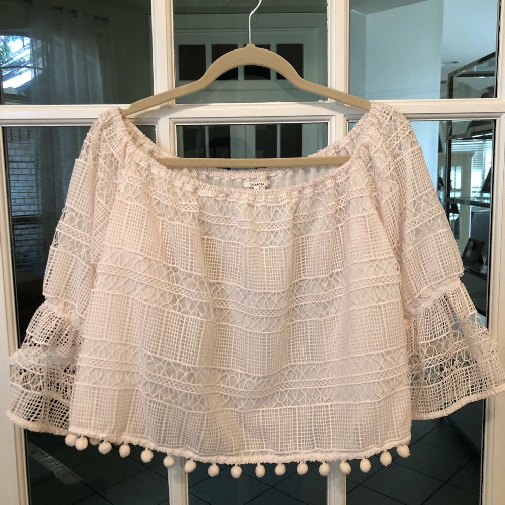 Tularosa white Alexa crop top. NWT/never worn.